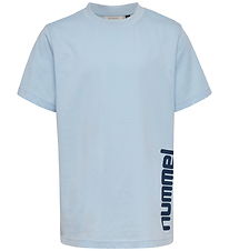 Hummel T-Shirt - hmlJR Graphic - Skyway/Dress Blue