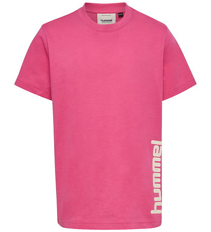 Hummel T-Shirt - hmlJR Graphic - Pink Flambe