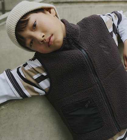 Hummel Fleecevest - Teddy - hmlJR Martini - Chocolate Torte