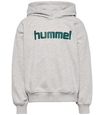 Hummel Hættetrøje - hmlJR - Light Grey Melange