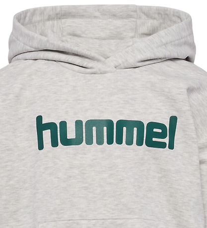 Hummel Hættetrøje - hmlJR - Light Grey Melange