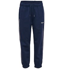 Hummel Sweatpants - hmlJR Loose - Dress Blue/Roseate Spoonbill