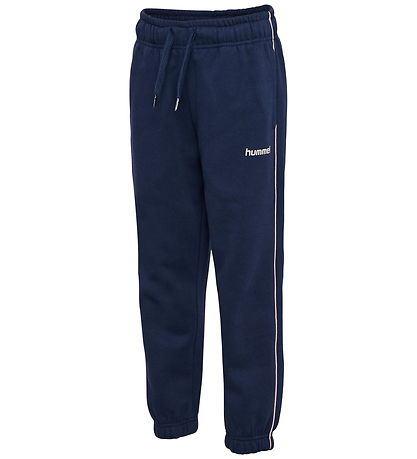 Hummel Sweatpants - hmlJR Loose - Dress Blue/Roseate Spoonbill
