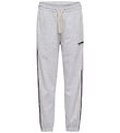 Hummel Sweatpants - hmlJR Loose - Light Grey Melange/Black