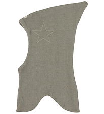 Racing Kids Elefanthue - Uld/Bomuld - 2-lags - Dusty Green m. St