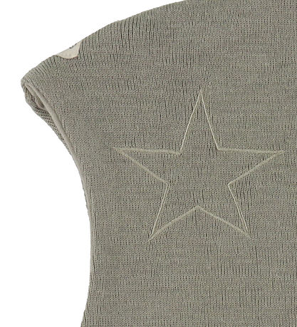 Racing Kids Elefanthue - Uld/Bomuld - 2-lags - Dusty Green m. St