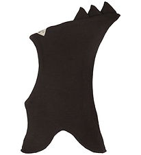 Racing Kids Elefanthue - Uld/Bomuld - 2-lags - Dark Brown m. Tak