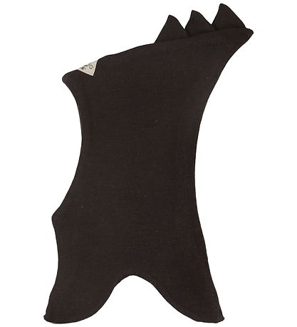 Racing Kids Elefanthue - Uld/Bomuld - 2-lags - Dark Brown m. Tak