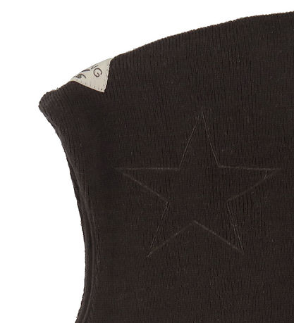 Racing Kids Elefanthue - Uld/Bomuld - 2-lags - Dark Brown m. Stj
