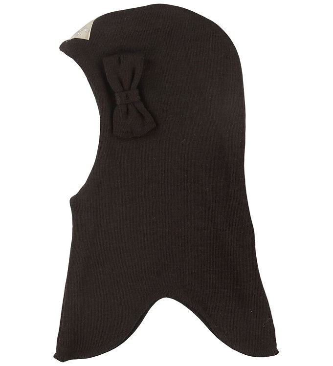 Racing Kids Elefanthue - Uld/Bomuld - 2-lags - Dark Brown m. Slø