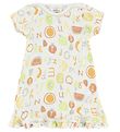 Joha Dress - Bamboo - White w. Fruits/Letters Joha Dress - Bamboo - White w. Fruits/Letters