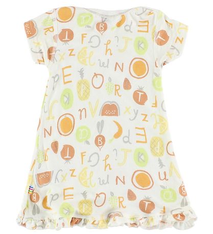 Robe Joha - Bambou - Blanc av. Fruits/Lettre Robe Joha - Bambou - Blanc av. Fruits/Lettre