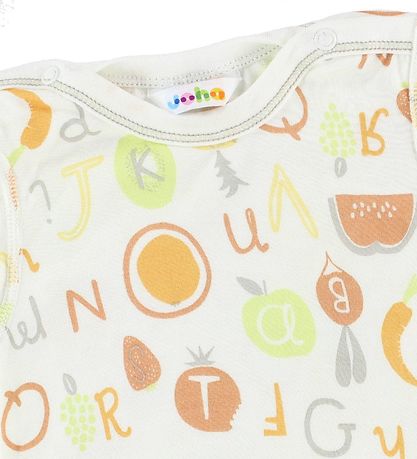 Robe Joha - Bambou - Blanc av. Fruits/Lettre Robe Joha - Bambou - Blanc av. Fruits/Lettre