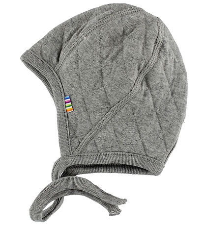 Joha Quiltet Babyhjelm - Gråmeleret Joha Quiltet Babyhjelm - Gråmeleret
