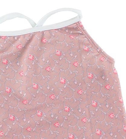 Petit Crabe Badedragt - UV50 - Rosa m. Blomster