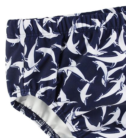 Petit Crabe Swim Diaper - UV50+ - Navy w. Dolphins Petit Crabe Swim Diaper - UV50+ - Navy w. Dolphins