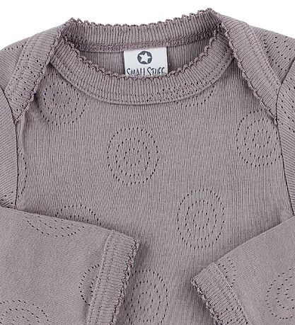 Body m/l Smallstuff - Violet Cendré av. Pointelle Body m/l Smallstuff - Violet Cendré av. Pointelle