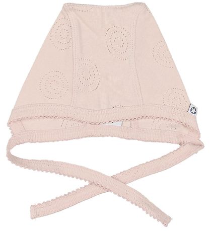 Smallstuff Baby Hat - Powder w. Pointelle Smallstuff Baby Hat - Powder w. Pointelle