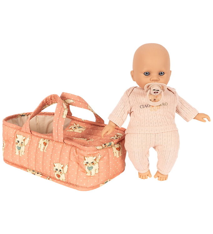 Konges Sløjd Cattie Babydukke m. Lift - Ciao Miao Rose