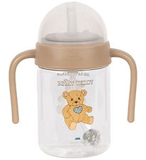 Konges Sløjd Cup w. Straws - 15x13 cm - Teddy