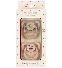 Konges Sløjd Dukkesutter - 2-pak - Doll Pacifier - Cherry/Lemon