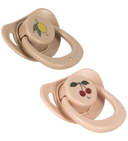 Konges Sløjd Dukkesutter - 2-pak - Doll Pacifier - Cherry/Lemon