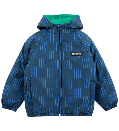 Bobo Choses Dynejakke - Vendbar - Almost Moiré - Navy