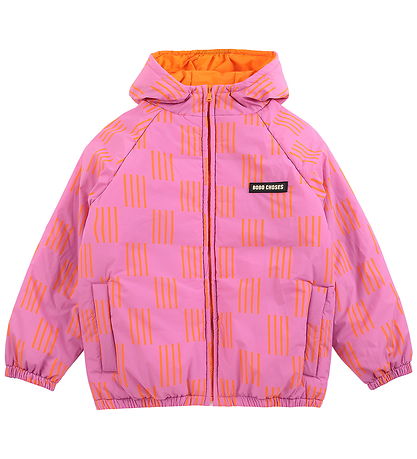 Bobo Choses Dynejakke - Vendbar - Almost Moiré - Fuchsia