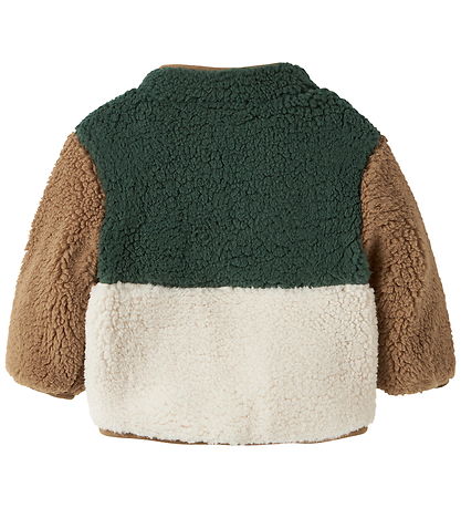 Name It Fleecejakke - NbmMacey - Teddy - Jungle Green