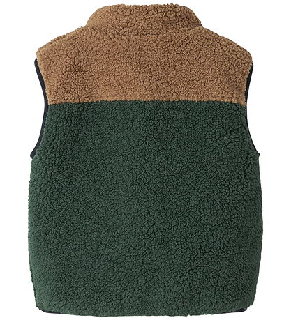 Name It Fleecevest - NmmMacey - Teddy - Jungle Green