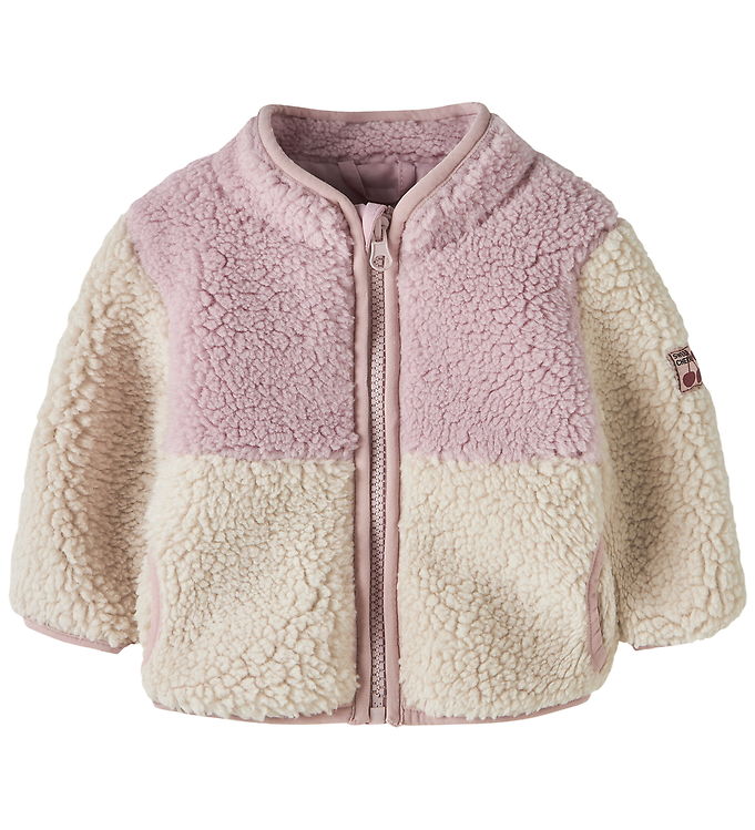 Name It Fleecejakke - Teddy - NbfMacey - Violet Ice