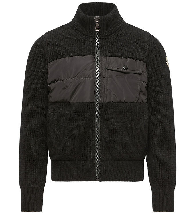 Moncler Cardigan - Uld - Sort