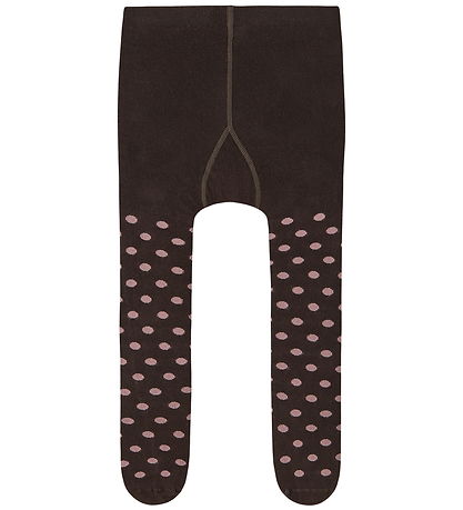 Name It Strømpebukser - 2-pak - NmfNina - Chocolate Plum/Lilas