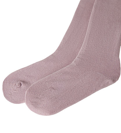 Name It Strømpebukser - 2-pak - NmfNina - Chocolate Plum/Lilas