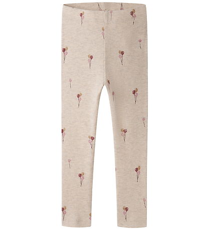 Name It Leggings - Rib - NmfNabila - Peyote Melange