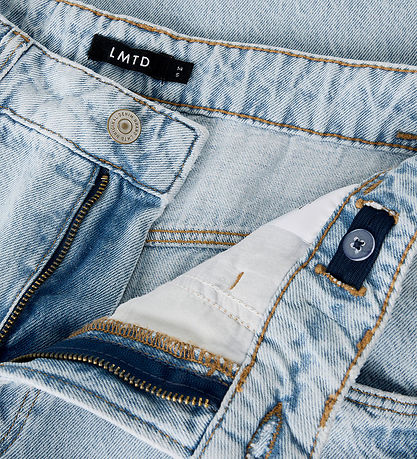 LMTD Jeans - Skate Loose - NlnBirm - Light Blue Bleached Denim