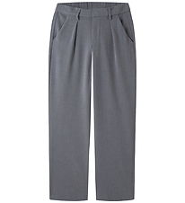 LMTD Bukser - NlmLuis - Loose - Grey Melange