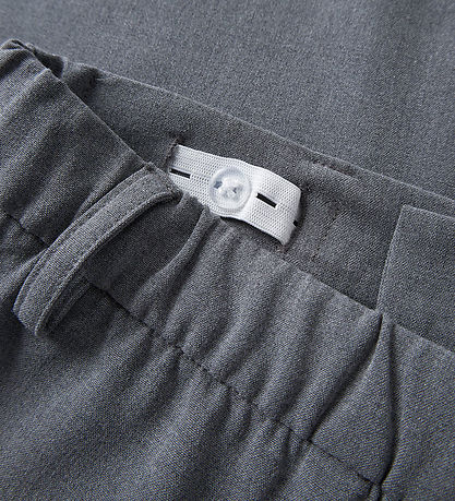 LMTD Bukser - NlmLuis - Loose - Grey Melange