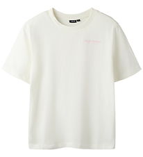 LMTD Stuttermabolur - NlfHubba - White Alyssum/Pink A Boo