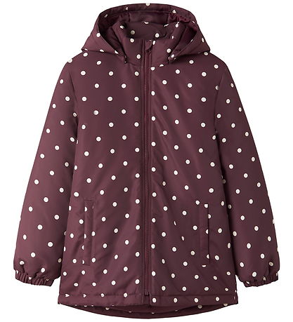 Name It Vinterjakke - Noos - NkfMaxi - Fig/Polka Dots