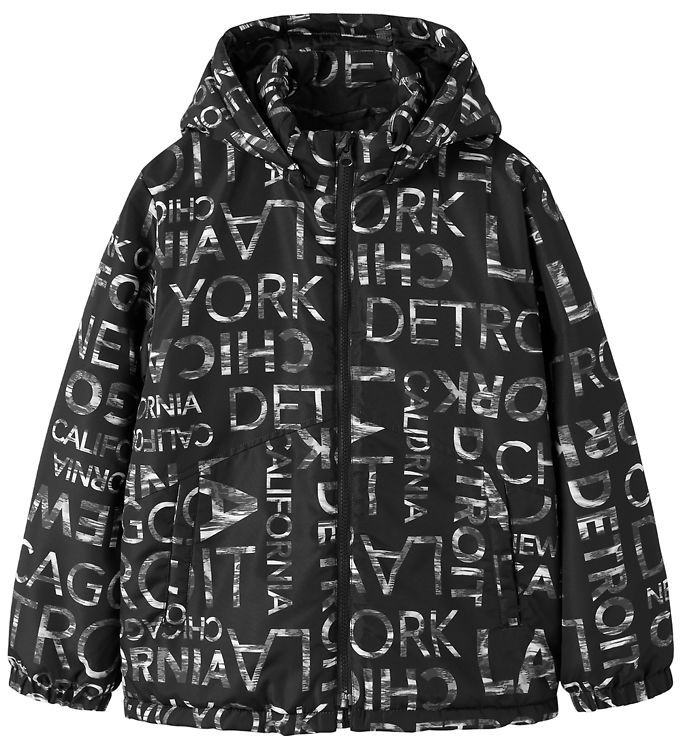 Name It Dynejakke - Noos - NkmMax - Black/City