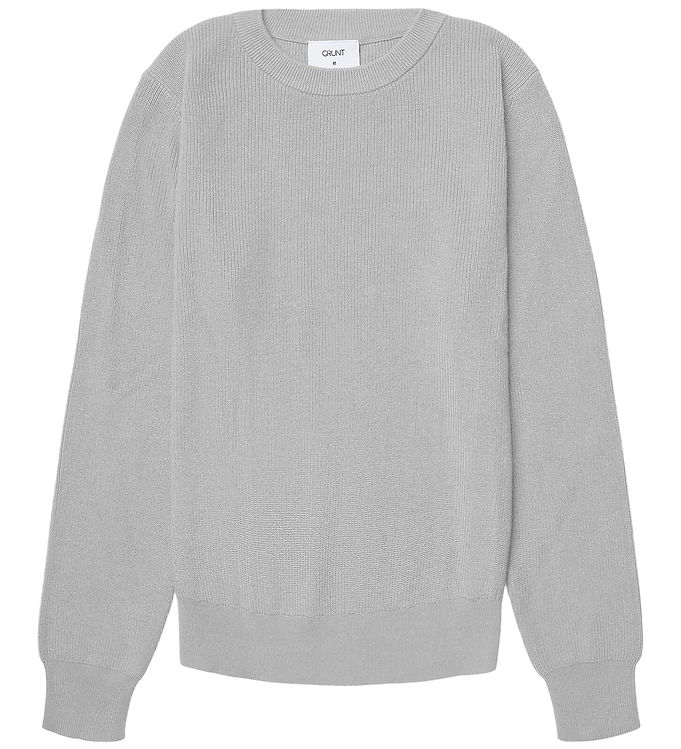 Grunt Bluse - Strik - GrAlsel - Light Grey Melange