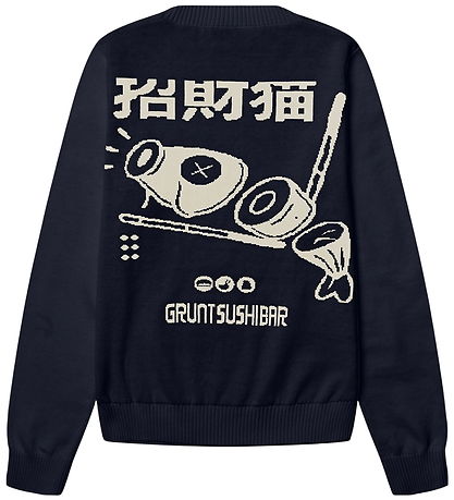 Grunt Bluse - Strik - GrHugt - Navy