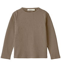 Fliink Bluse - Rib/Modal - Kenna - Pine Bark