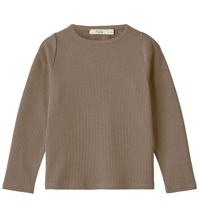Fliink Bluse - Rib/Modal - Kenna - Pine Bark