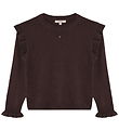 Fliink Bluse - Strik/Hulmønster - Fame - Coffee Bean