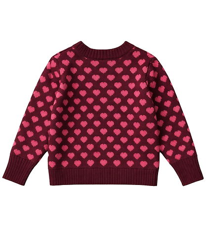 Fliink Bluse - Strik - Janie - Burgundy/Red Bud
