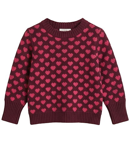 Fliink Bluse - Strik - Janie - Burgundy/Red Bud