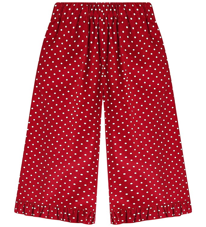 Fliink Fløjlsbukser - Dolly Dot - Red Bud Dot
