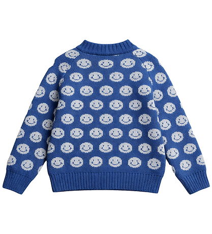 Fliink Bluse - Strik - Bon Emoji - Insignia Blue